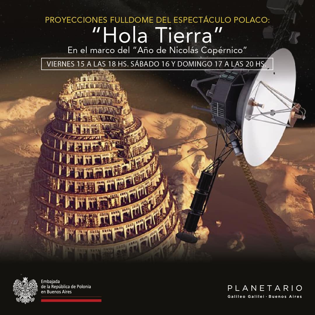 “Hola Tierra” en el Planetario de Buenos Aires